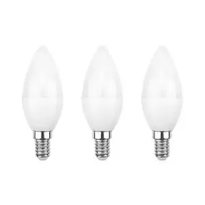 Лампа светодиодная Свеча CN 7,5Вт E14 713Лм 4000K нейтральный свет (3шт/уп) REXANT