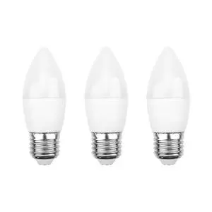 Лампа светодиодная Свеча CN 7,5Вт E27 713Лм 2700K теплый свет (3шт/уп) REXANT